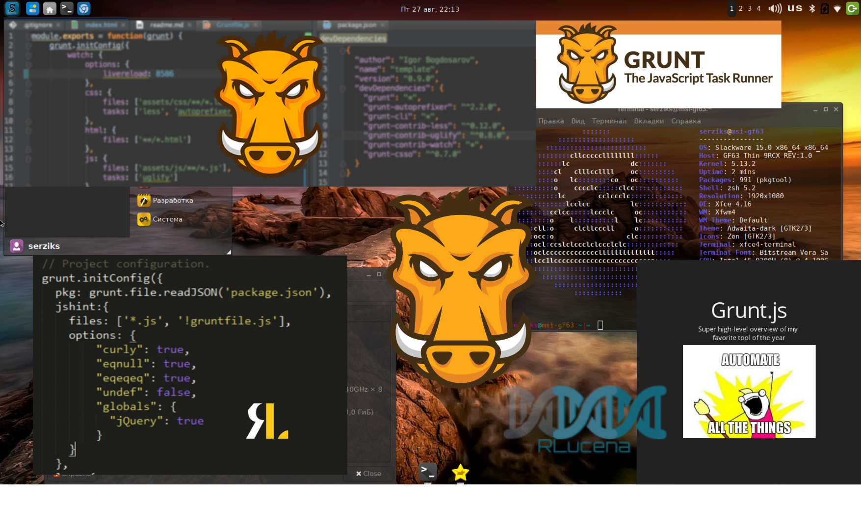 Automacao de build de Front End com Grunt JS